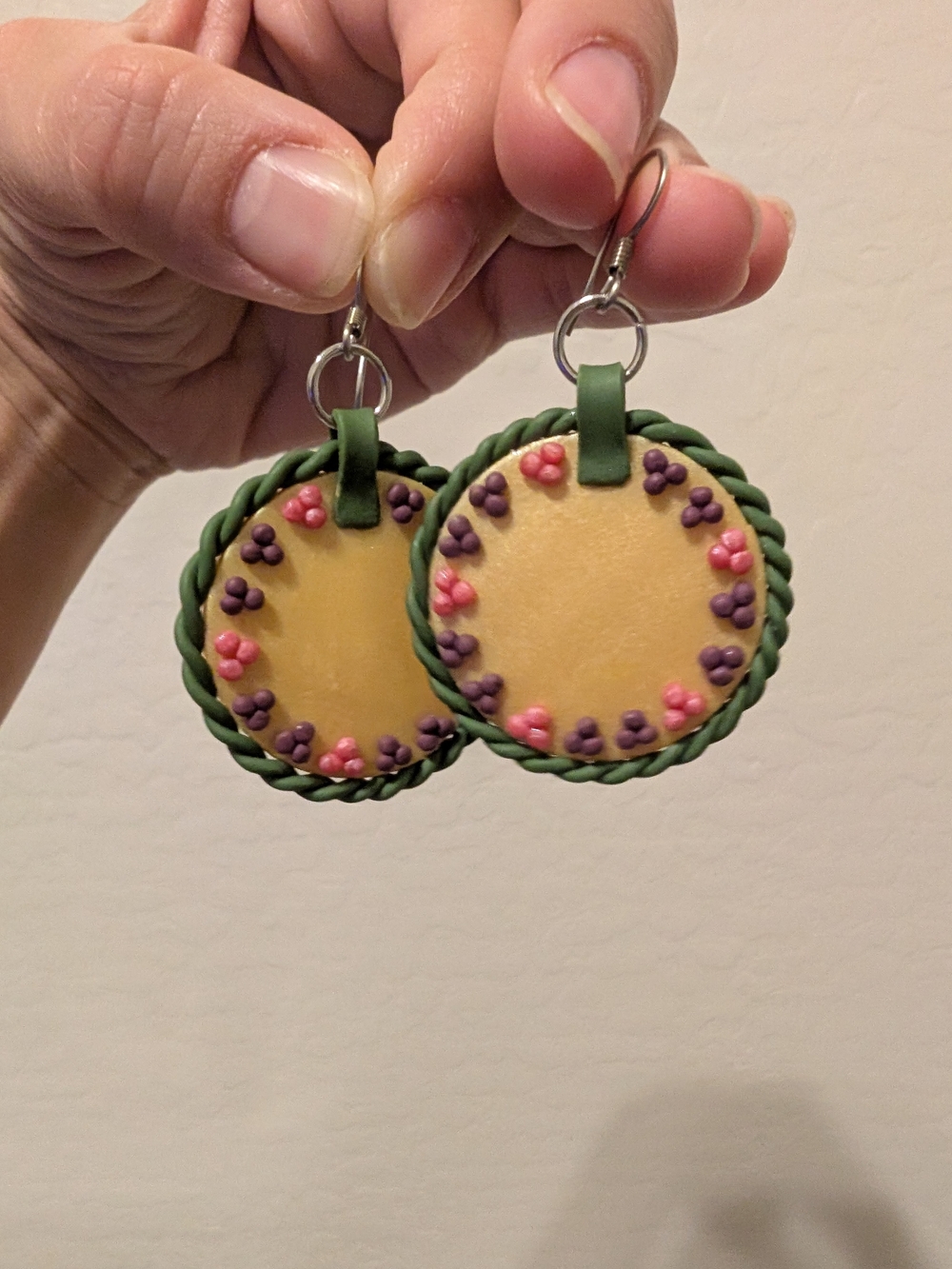 Advent Wreath Inspired Earrings - NWOT